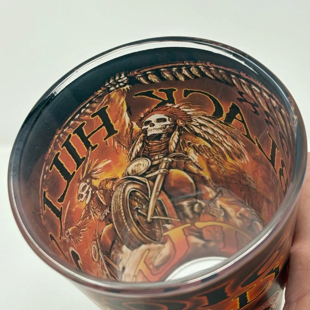 2016 Sturgis 76th Anniversary Pint Glass Black Hills Rally South Dakota Harley